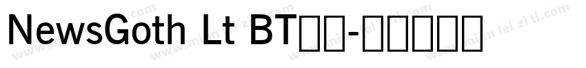 NewsGoth Lt BT免费字体转换